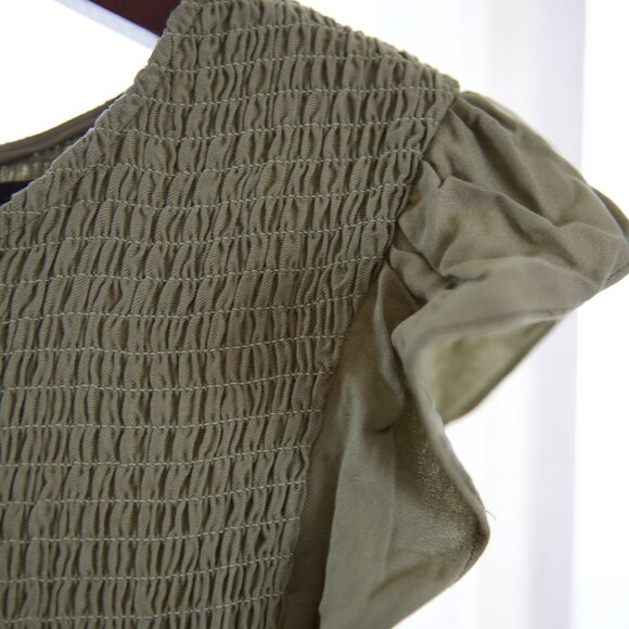 KYL Olive Smocked Tiered Maxi Dress - Picture 5 of 8